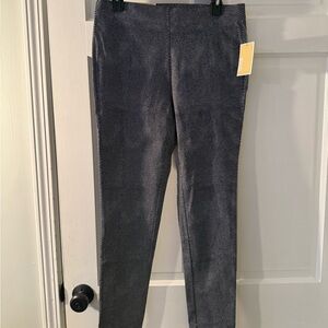 Michael Kors Textured Skinny Pants in Gray